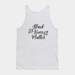 Black Lives Matter Flower Tank Top